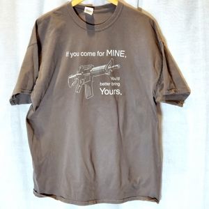 Graphic tee "If you come for mine", sz 2XL